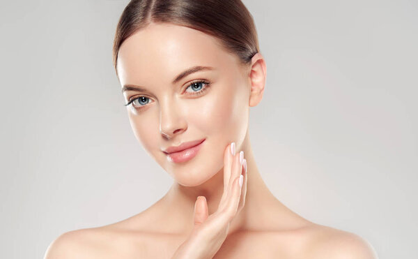 Woman with Clean Fresh Skin