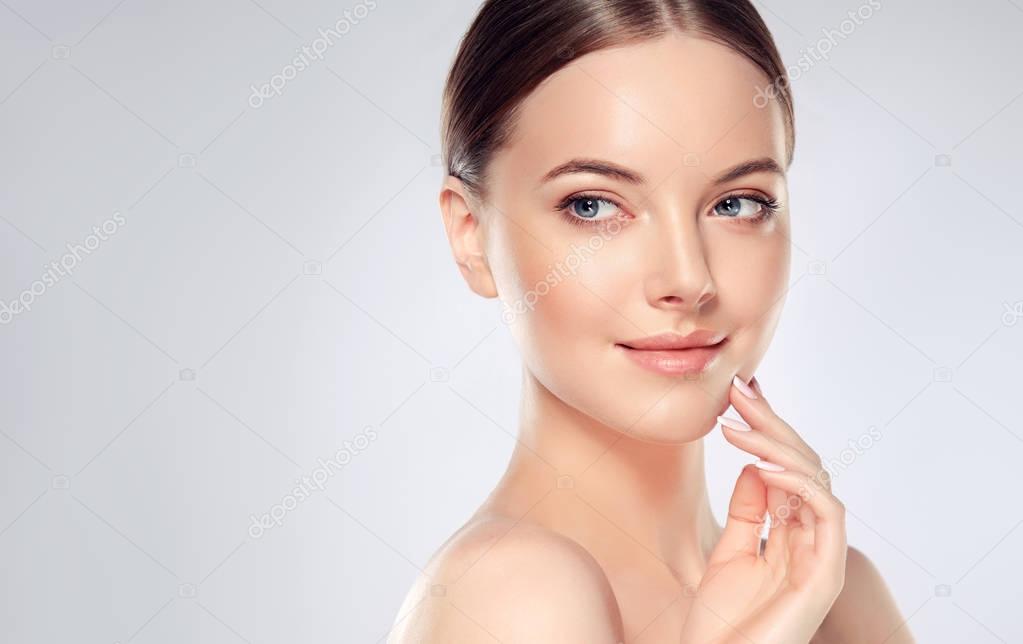 Woman with Clean Fresh Skin