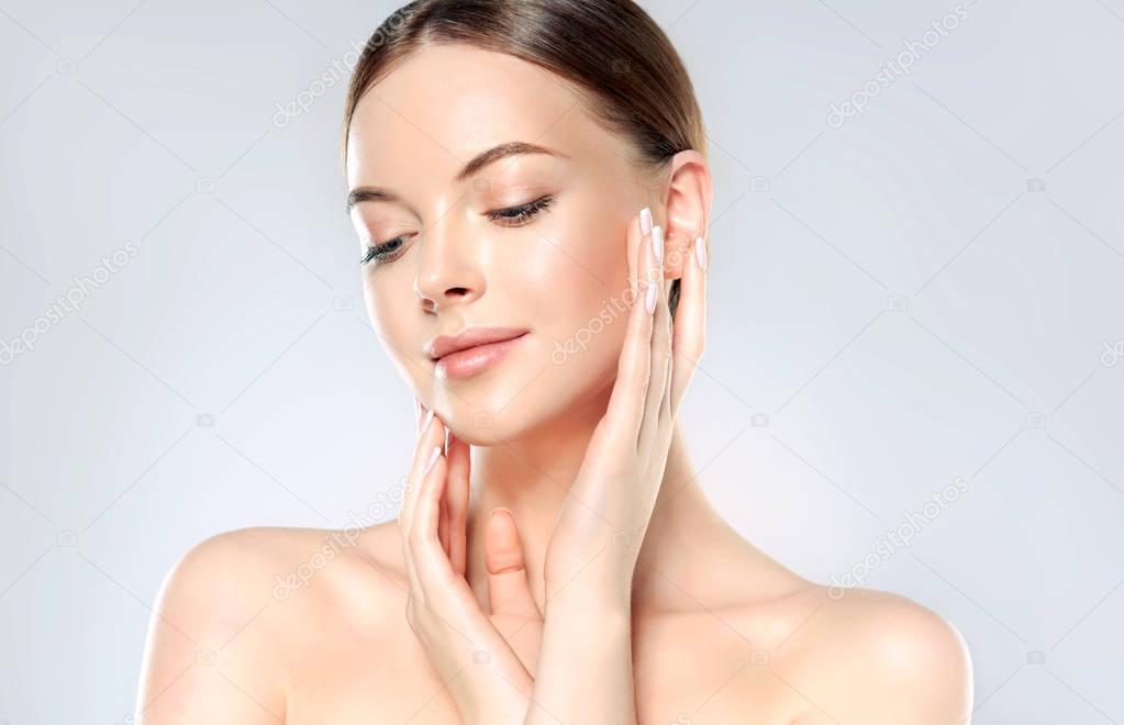 Woman with Clean Fresh Skin