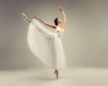 graceful woman ballet dancer clipart
