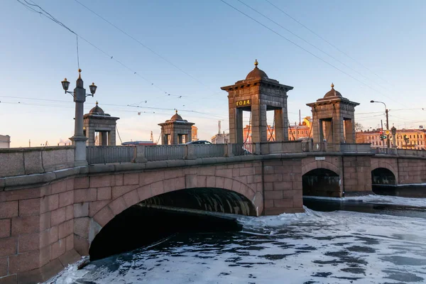 Санкт Петербург Санкт Петербург Старо Калинкинский Мост Санкт Петербург Россия — стоковое фото