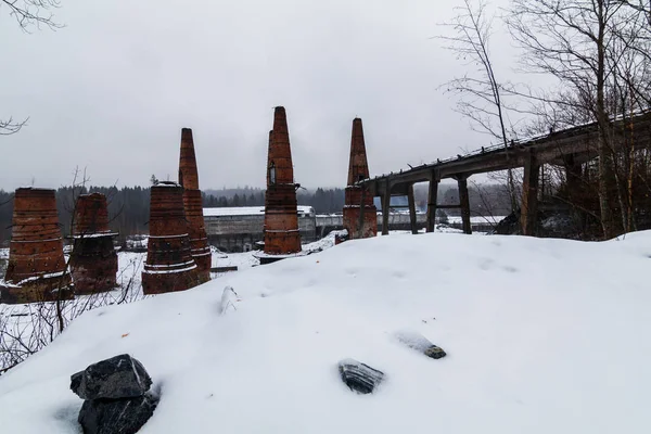 abandoned factory/ abandoned marble factory, Karelia