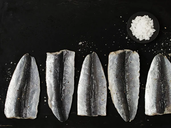 Frozen fillets of baltic herring — Stock Image Frozen fillets of baltic herring Stock Image