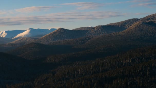 Carpazi montagna Timelapse Paesaggio — Video Stock