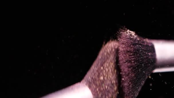 Concepto de pintura de color, maquillaje con polvo Slow Motion — Vídeo de stock