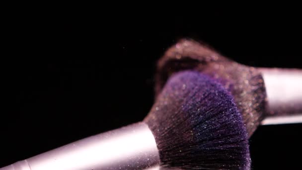 Concepto de pintura de color, maquillaje con polvo Slow Motion — Vídeos de Stock