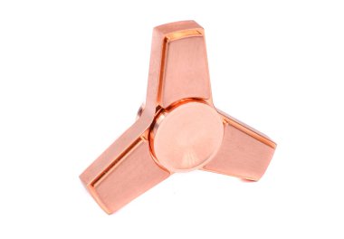Beyaz arka plan üzerinde izole metalik parmak spiner