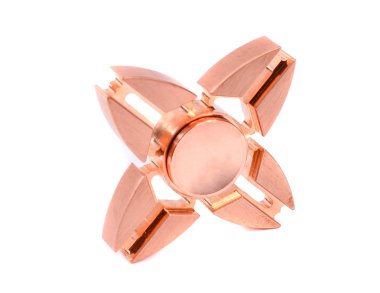 Beyaz arka plan üzerinde izole metalik parmak spiner