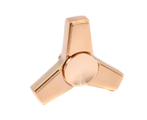 Beyaz arka plan üzerinde izole metalik parmak spiner