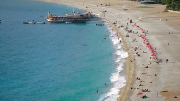 Oludeniz Turquía Belcekiz Beach — Vídeo de stock