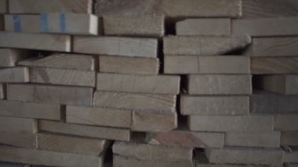 Wood timber  factory — Stock Video