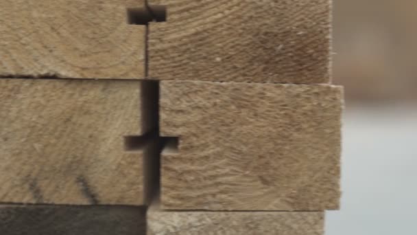 Madeira fábrica de madeira — Vídeo de Stock