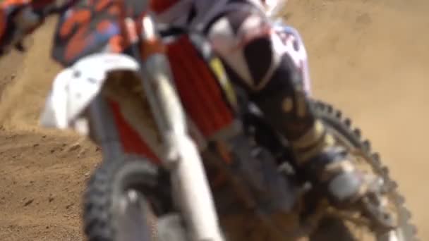 Motocross Racing Detail — Stock video