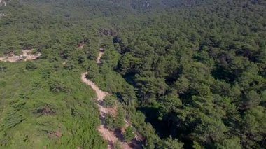 Fethiye Türkiye Babadağ dağ havadan görünümü