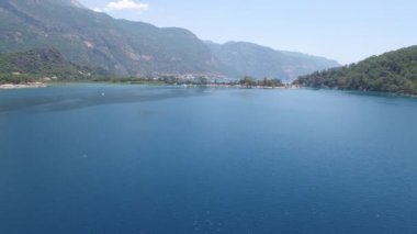 Fethiye Türkiye Ölüdeniz plaj havadan görünümü