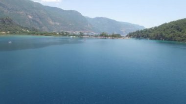 Fethiye Türkiye Ölüdeniz plaj havadan görünümü