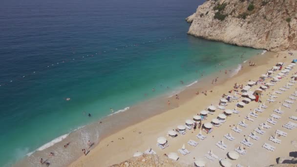 Kaputas Strand Turkije — Stockvideo