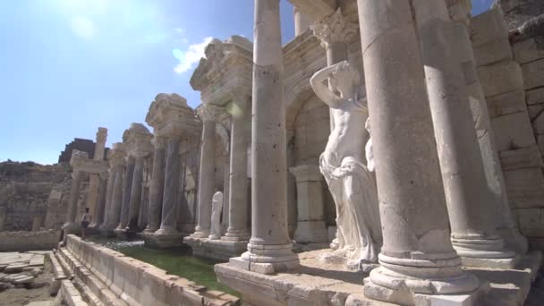 Древний город Сагалассос — стоковое видео