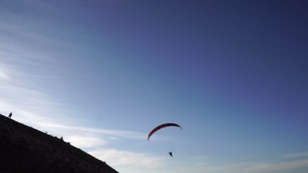 博德鲁姆土耳其格之滑翔伞运动 — 图库视频影像