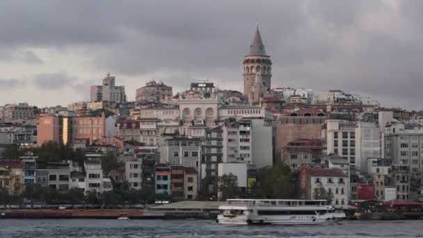 Istanbul Turcja Timelapse Sceny — Wideo stockowe