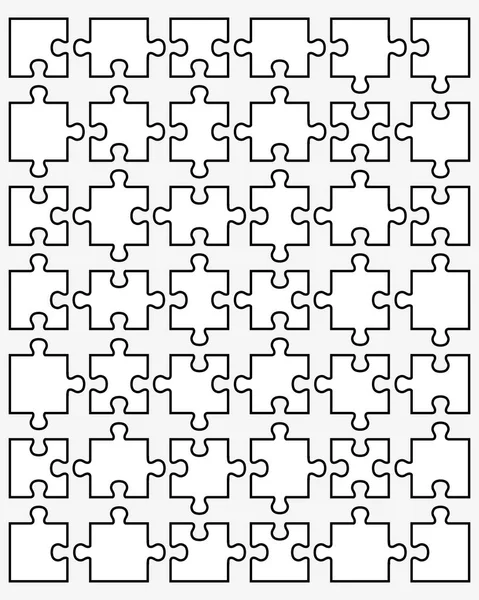 Illustratie van witte puzzel — Stockvector