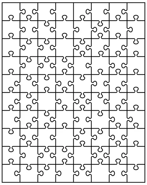 Grote witte puzzel — Stockvector