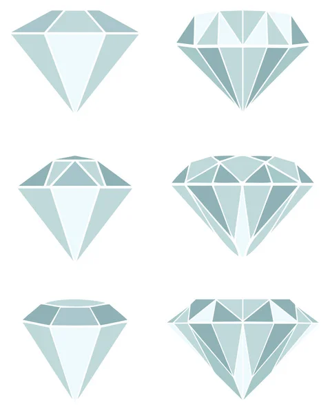 Ilustração de diamante diferente — Vetor de Stock