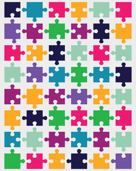 Шматочки барвистої головоломки — стоковий вектор
