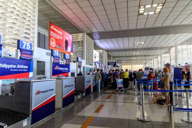 5 Nisan 2017 NAIA Havaalanı Terminal 2, Manila, Filipinler
