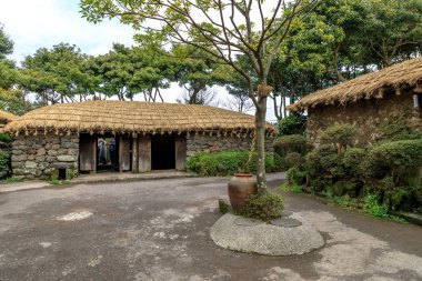 7 Nisan 2017 halk köyde Jeju Adası, Güney Kore