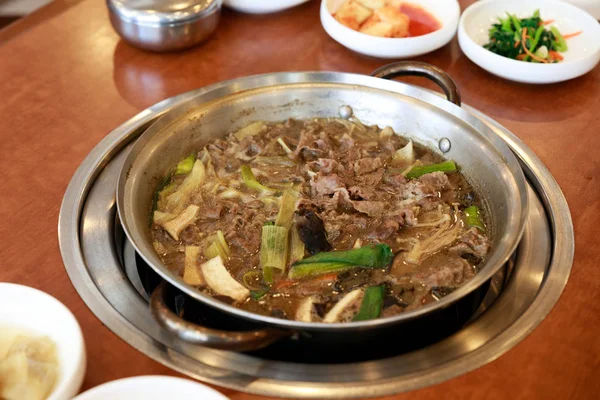 Bulgogi jeongol is korea traditional stew with beef — Stock Photo, Image