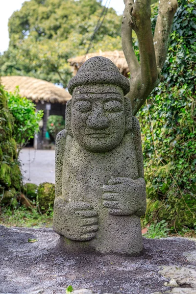 Dolharubang the "grandfather stones" and also a national landmar — Stock Photo, Image