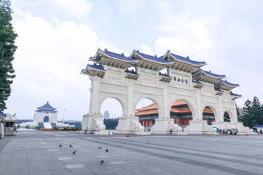 Tayvan, Taipei - 23 Mayıs 2017 çan Kay Şek anıt salonu