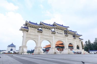 Tayvan, Taipei - 23 Mayıs 2017 çan Kay Şek anıt salonu