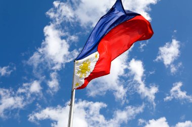 Philippines flag at Rizal park clipart