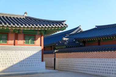 Sonbaharda Gyeongbokgung Sarayı, Seoul, Güney Kore