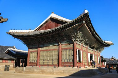 16 Aralık 2016 Geyongbokgung Palace Seoul, Güney Kore