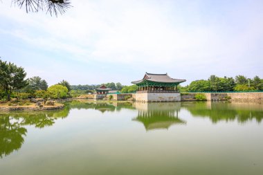 22 Haziran 2017 Donggung Sarayı ve Wolji gölet Gyeongju, Kore