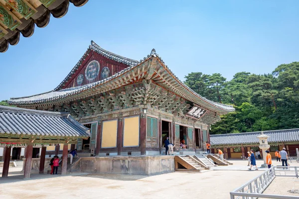 Templo de Bulguksa Daeungjeon em Gyeongju, Coreia do Sul — Fotografia de Stock