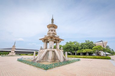 Taş pagoda Dabotap Gyeongju Ulusal Müzesi Gyeongsa'nde