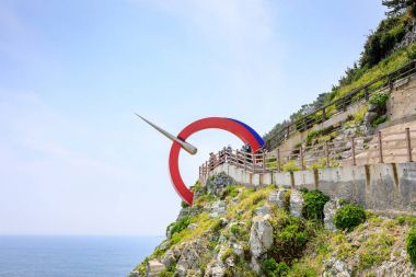 21 Haziran 2017 Taejongdae Yeongdo fenerinde park, Busan, Güney