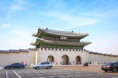 Seoul City, Kore Gwanghwamun geçit üzerinde 19 Haziran 2017