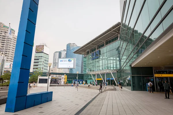 20 giu 2017 Ingresso della stazione di Seoul in Corea del Sud — Foto Stock