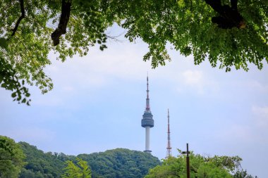 20 Haziran 2017 Namsan Halk parkı ve Seul Kulesi Seoul City, S