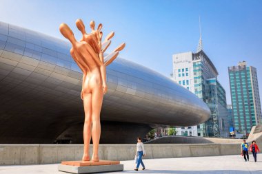 DDP, Seul, Güney Kor üzerinde 18 Haziran 2017 Dongdaemun tasarım Plaza