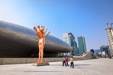 DDP, Seul, Güney Kor üzerinde 18 Haziran 2017 Dongdaemun tasarım Plaza