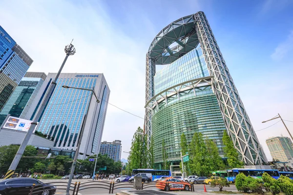 19 de jun de 2017 Samsung Jong-Ro Tower em Jonno, perto da Estação Jonggak — Fotografia de Stock