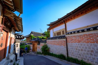 Kore geleneksel ev, 19 Haziran 2017 Bukchon Hanok Köyü 