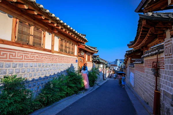 Casa tradicional coreana, Bukchon Hanok Village on Jun 19, 2017 —  Fotos de Stock