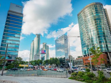 Modern ofis binaları Eylül 1, 2017 yılında Gangnam ben bölge